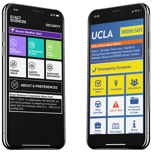 Exact Sciences and UCLA App Images
